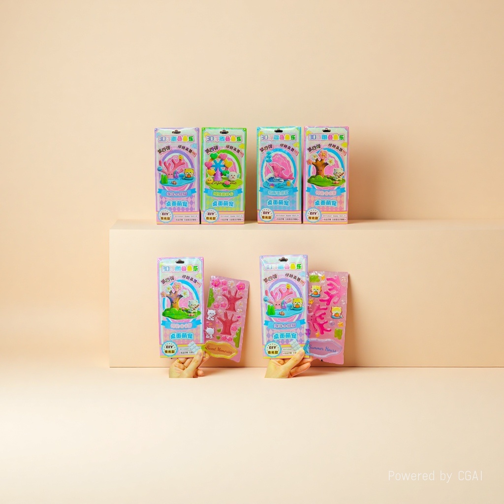 3D embossed stickers for educational intelligence and science Application Scenario