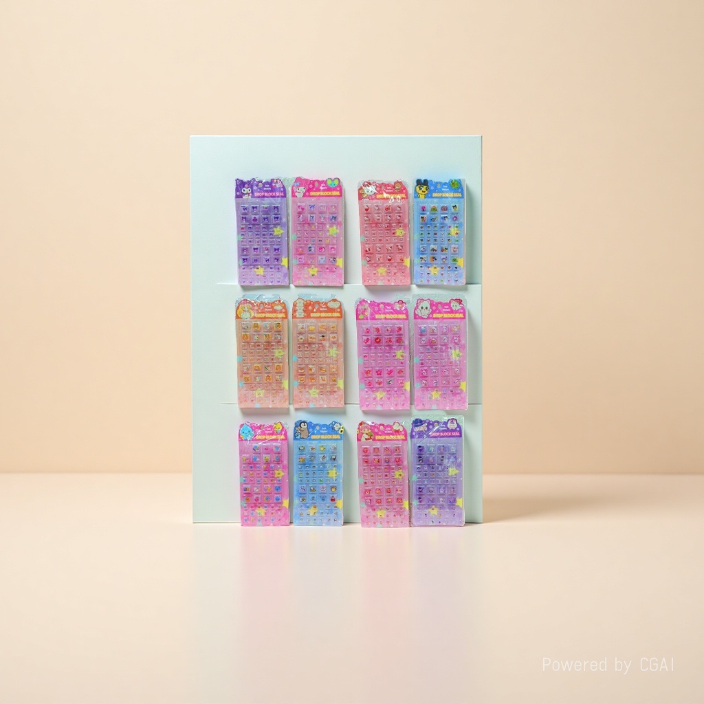 Colorful cartoon butterfly sticker set, Hongxing sticker paper details Picture
