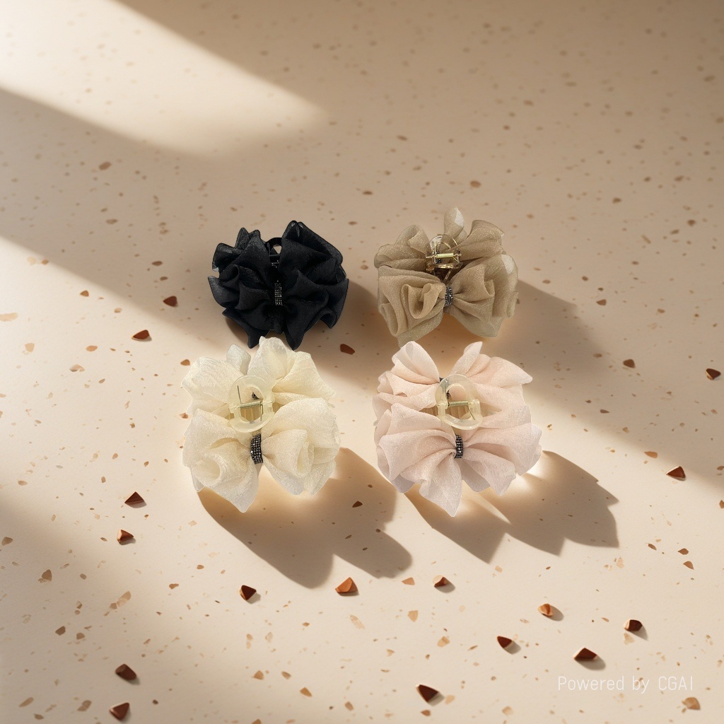 Bow shark clip, hairpin, hair accessory, anti-slip and firm hairpin, cute female hairpin details Picture