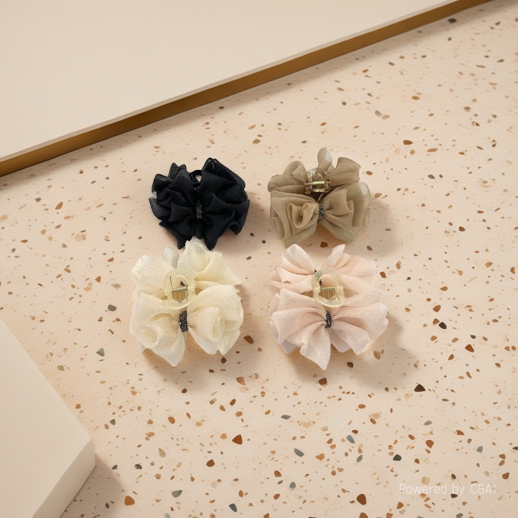 Bow shark clip, hairpin, hair accessory, anti-slip and firm hairpin, cute female hairpin Specification image