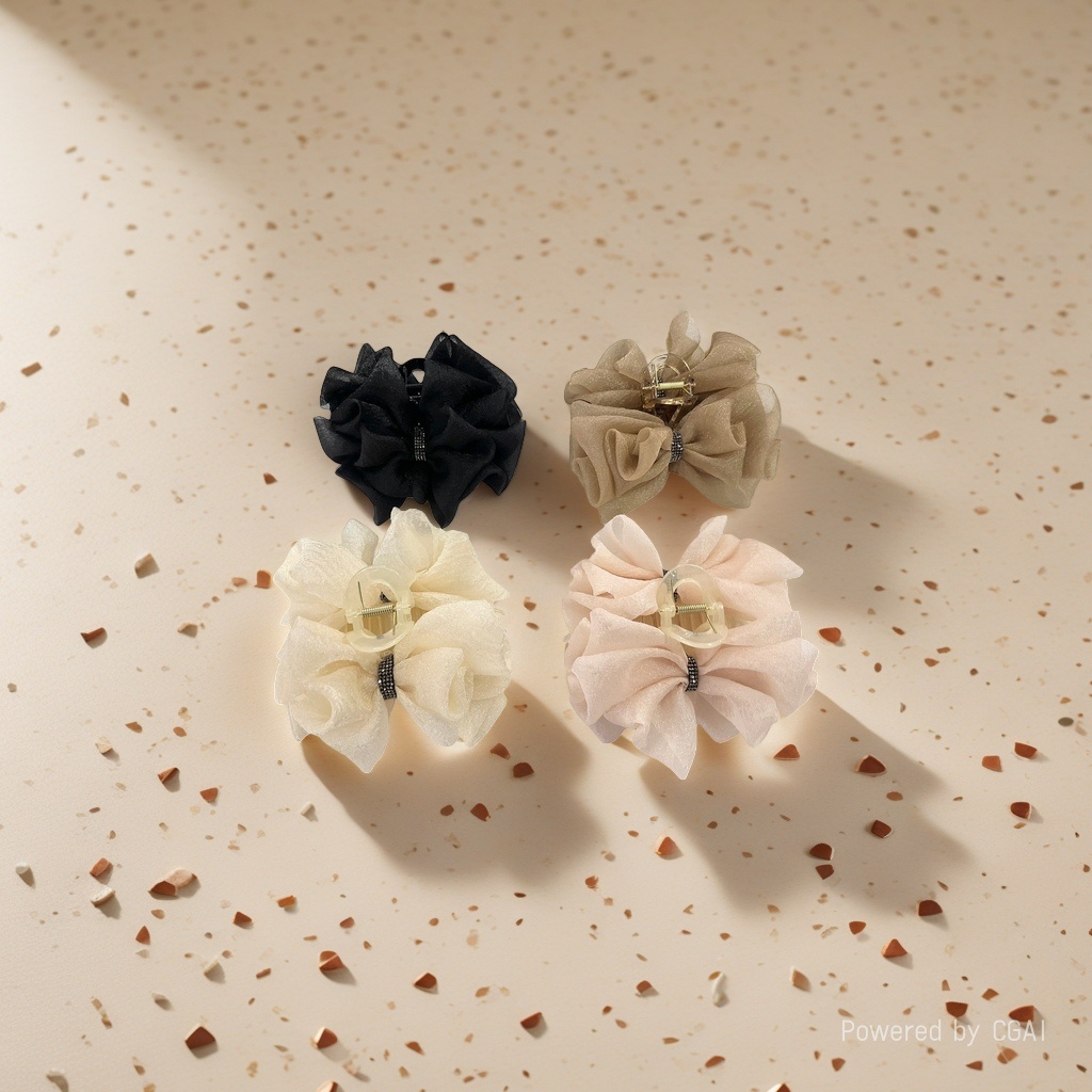 Bow shark clip, hairpin, hair accessory, anti-slip and firm hairpin, cute female hairpin