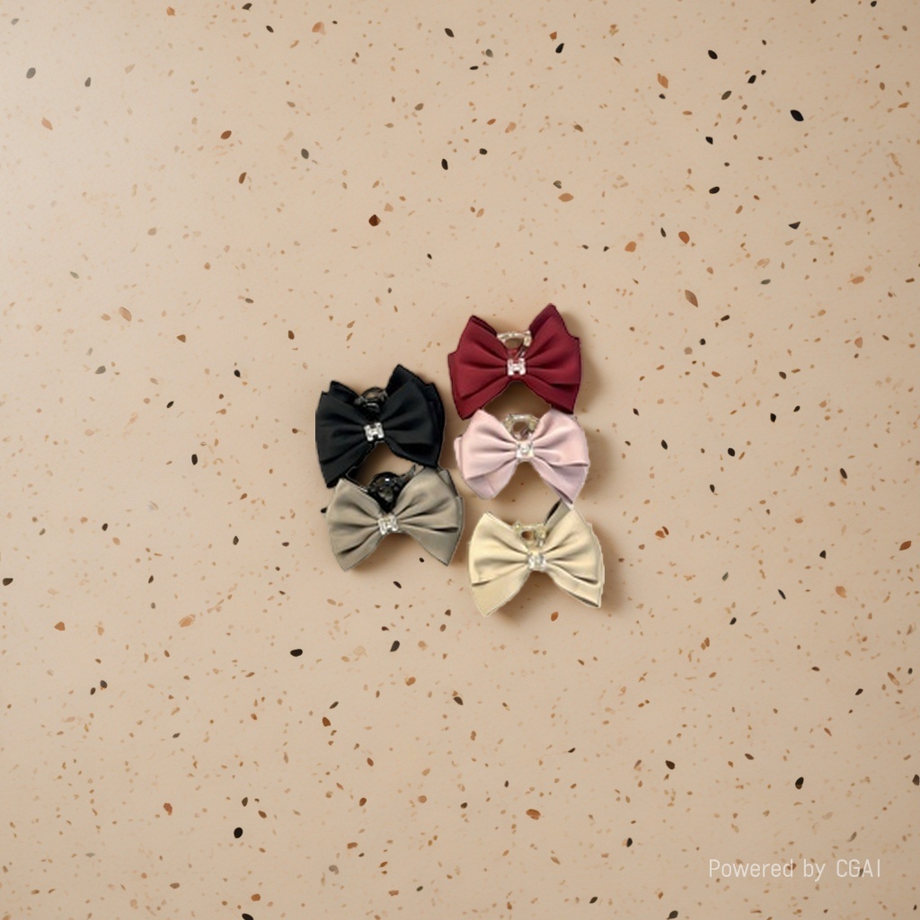 Satin Korean-style hairpins, women's fashion set, hairpins with a high-end feel, barcode hair accessories, headwear, side hair accessories, hairpins Specification image
