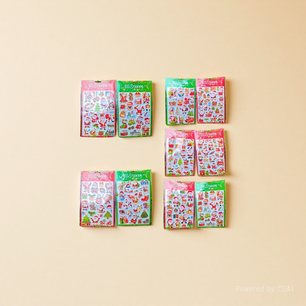 Nutcracker mini Christmas Tree Pine Needle Christmas Flower Christmas Ball Christmas Sticker Hongxing Sticker Paper