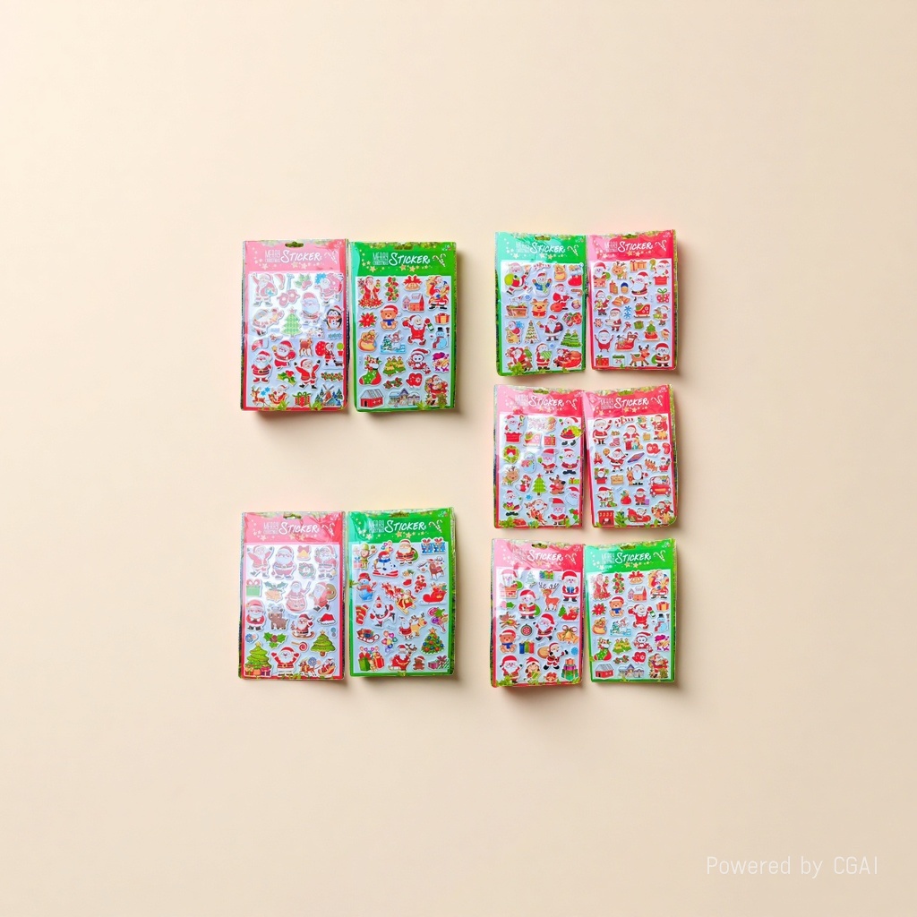 Nutcracker mini Christmas Tree Pine Needle Christmas Flower Christmas Ball Christmas Sticker Hongxing Sticker Paper Application Scenario