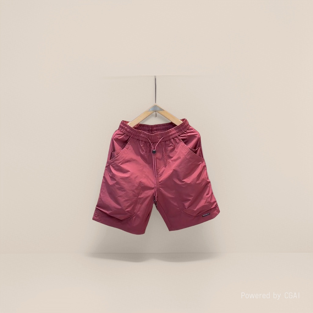 Jenny's red cotton sweatpants, sport shorts and cargo pants for men are loose and casual Specification image