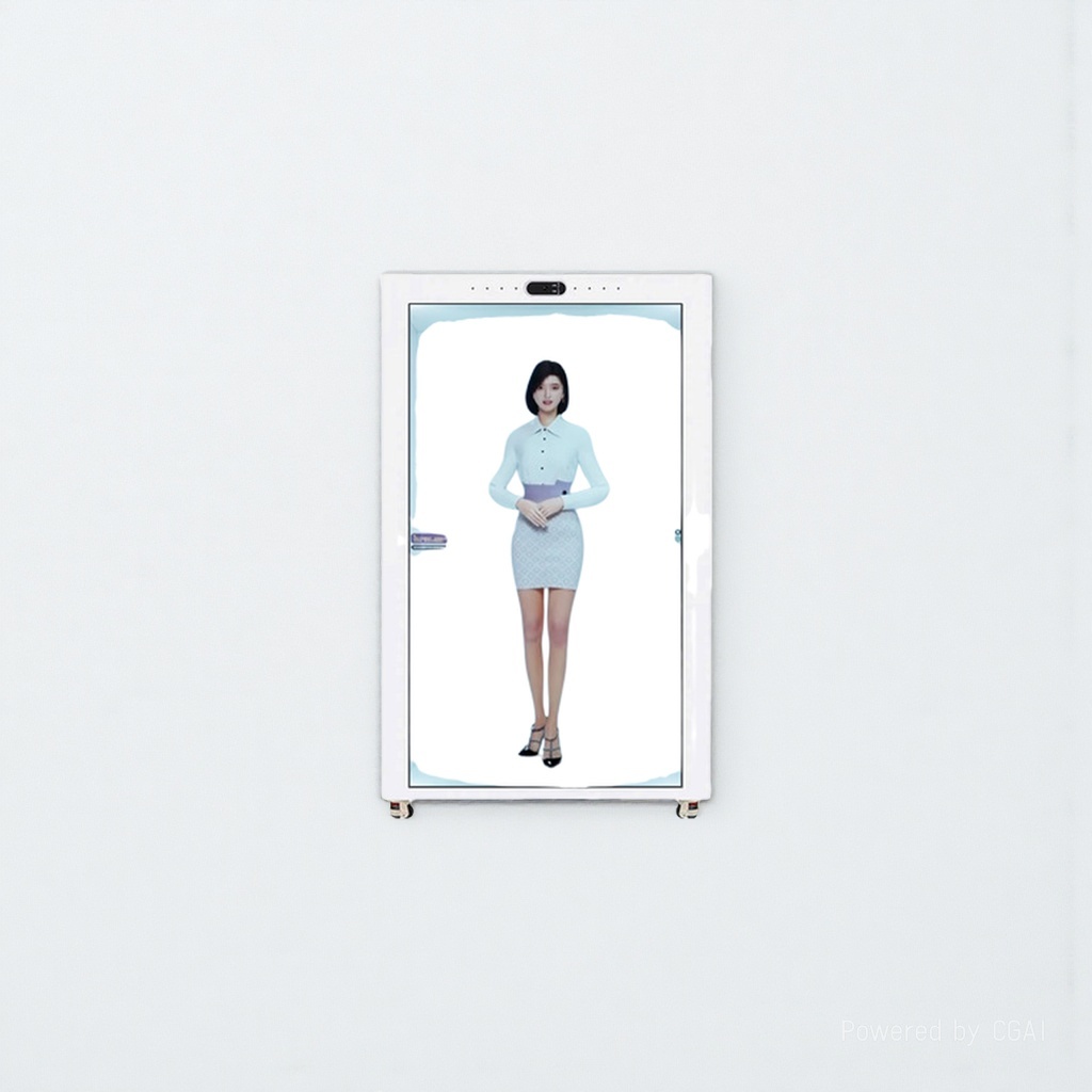 75-inch transparent cabinet AI digital human dialogue interaction holographic cabin Metaverse digital human OLED naked-eye 3D digital human 155202288 Item Picture