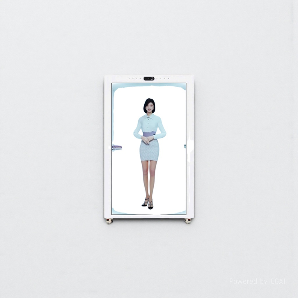 75-inch transparent cabinet AI digital human dialogue interaction holographic cabin Metaverse digital human OLED naked-eye 3D digital human 155202288 Application Scenario