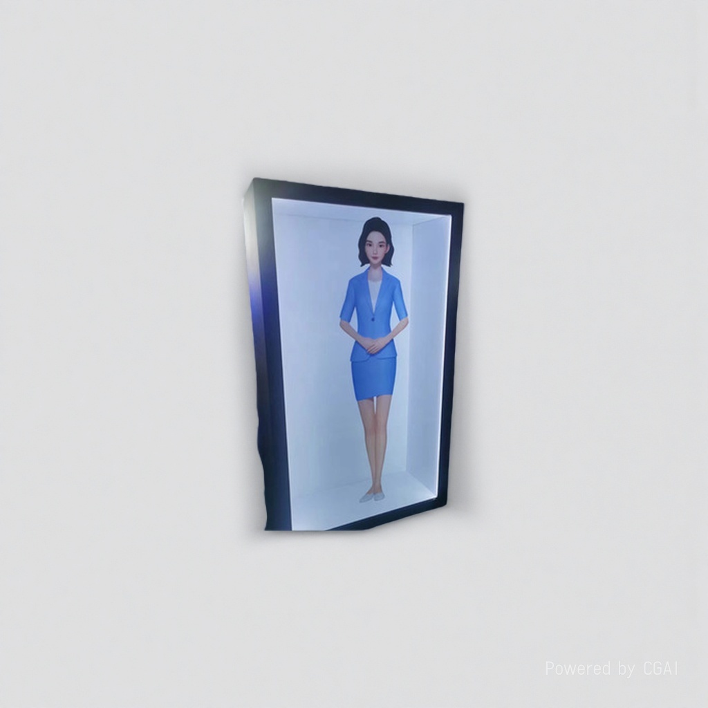 75/86-inch digital human AI holographic cabin display cabinet 3D digital virtual interactive display LCD transparent display cabinet 155553226 Specification image
