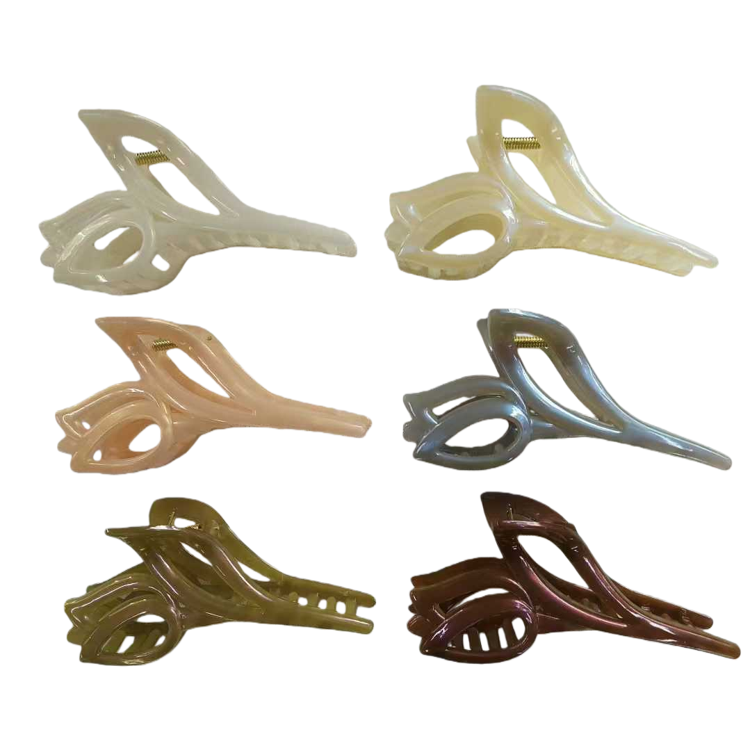 A large metal shark clip, banana grab clip and hairpin, a smooth and anti-slip hair styling wonder Item Picture