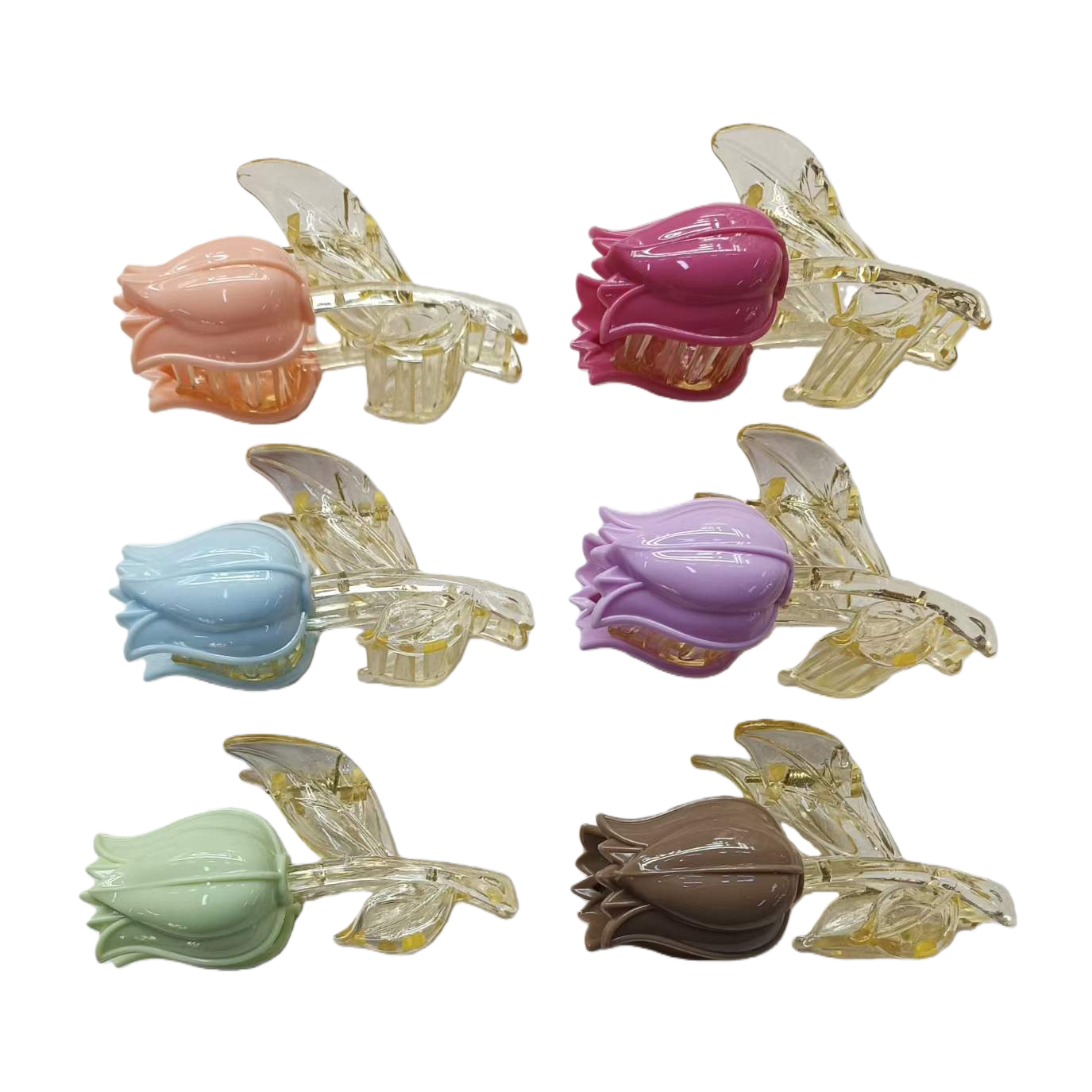 Flower-shaped hair clips, banana clips, shark clips, sweet flower-shaped hair accessories Item Picture