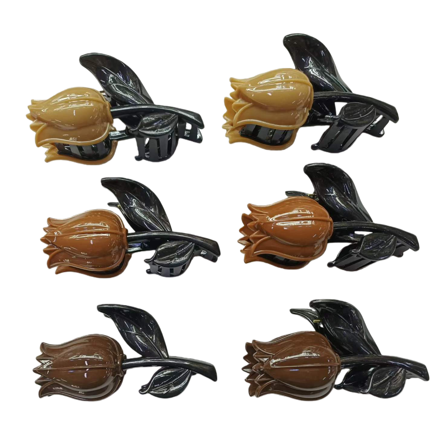 Tulip, banana, shark clip, grappling clip and hairpin all-in-one hair bun magic tool Item Picture
