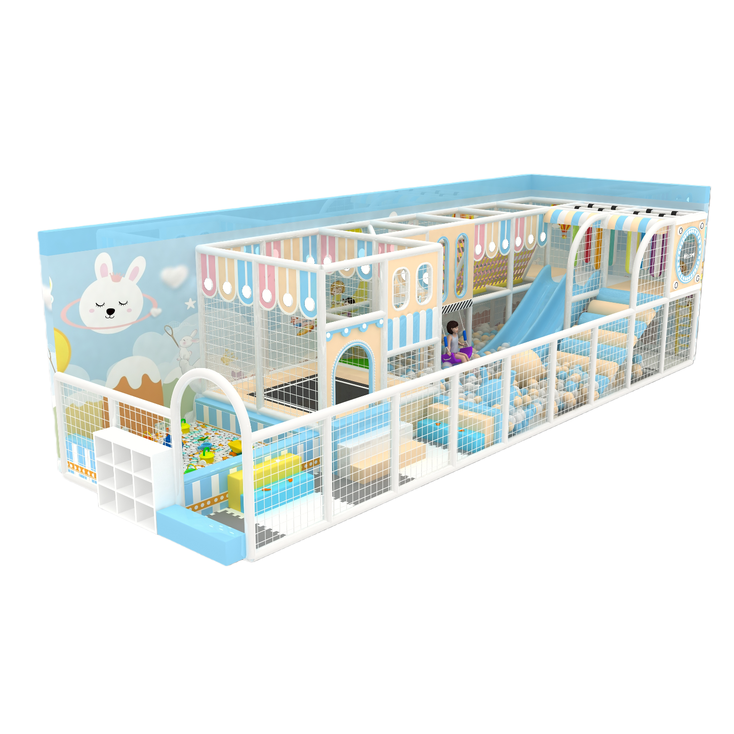 Naughty castle children's amusement facilities, indoor amusement park, large combination toys Item Picture
