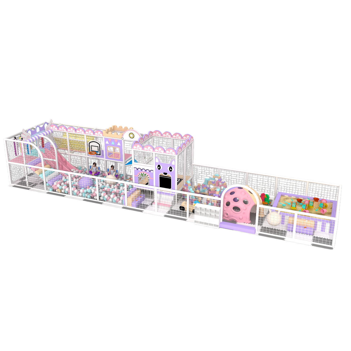 A large indoor inflatable toy set for the naughty castle children's playground Item Picture