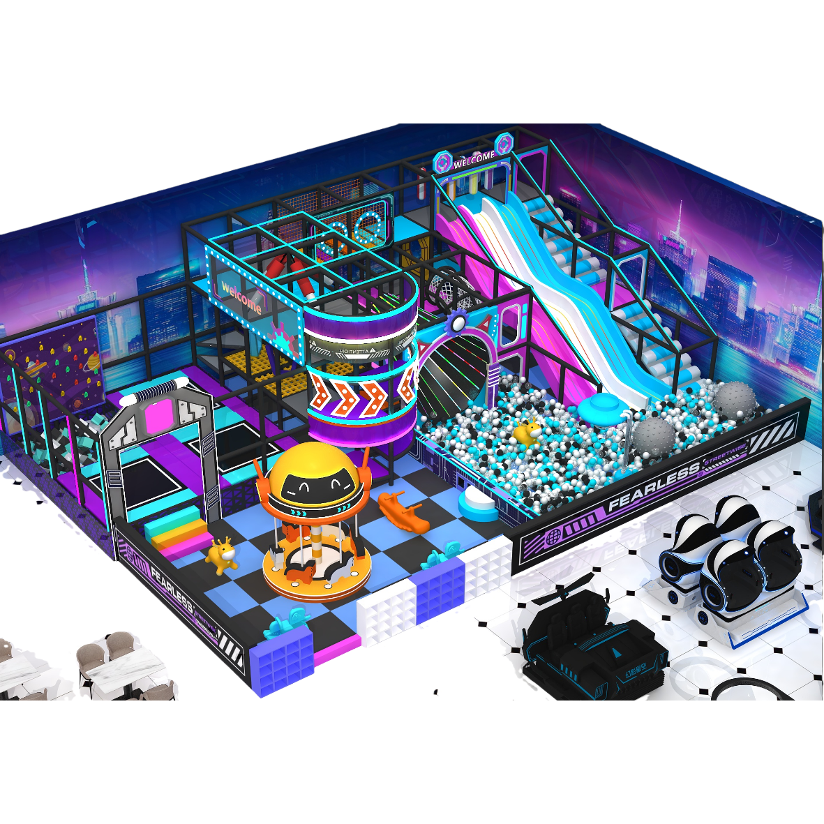 Indoor amusement park, children's play facilities, parent-child playground, indoor play area Item Picture