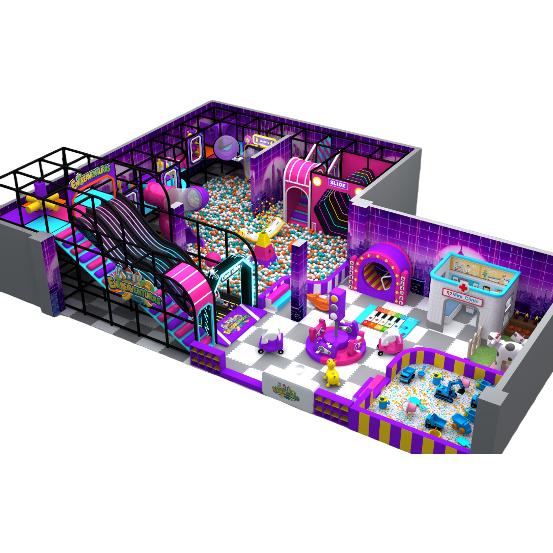 A dedicated climbing game house for children's indoor playgrounds, including a ball pool and rock climbing spots Item Picture