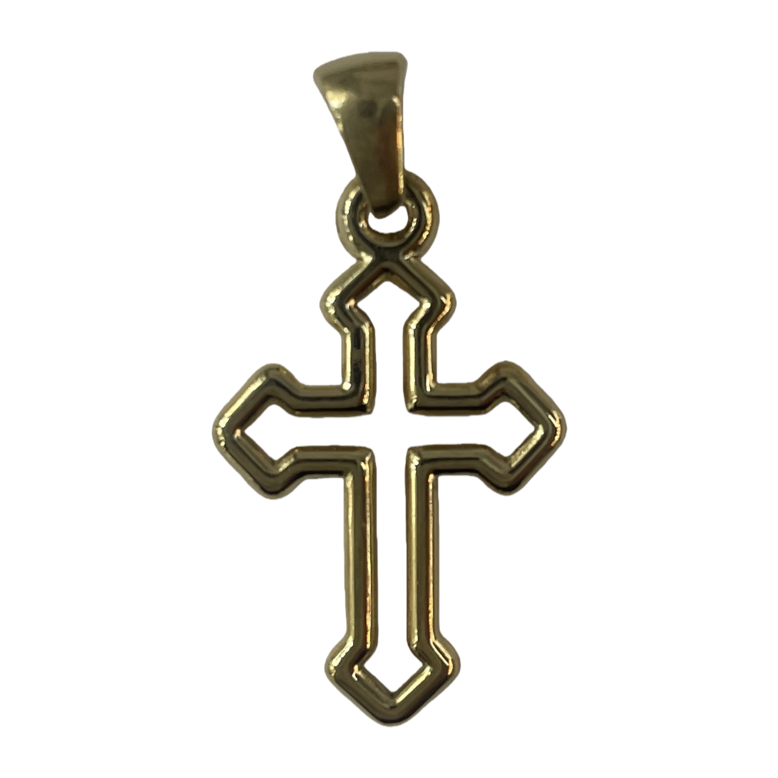Golden cross pendant necklace accessory pendant, golden style accessory Item Picture