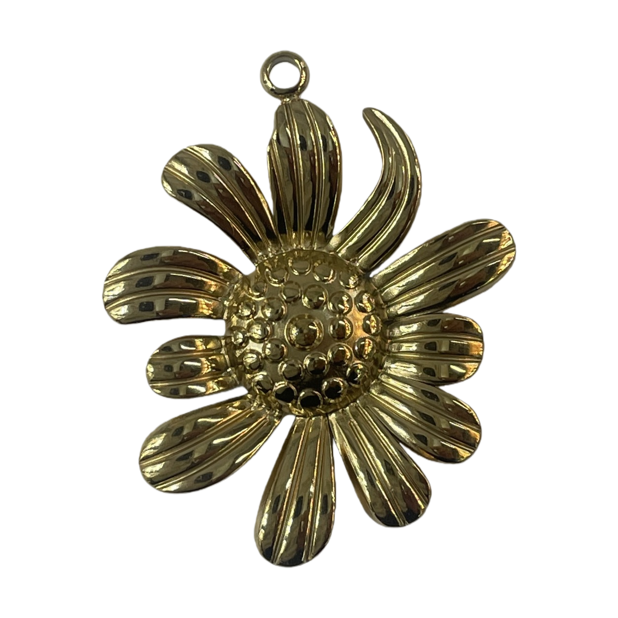 Silver and gold flower pendant necklace accessory, gold jewelry accessory Item Picture