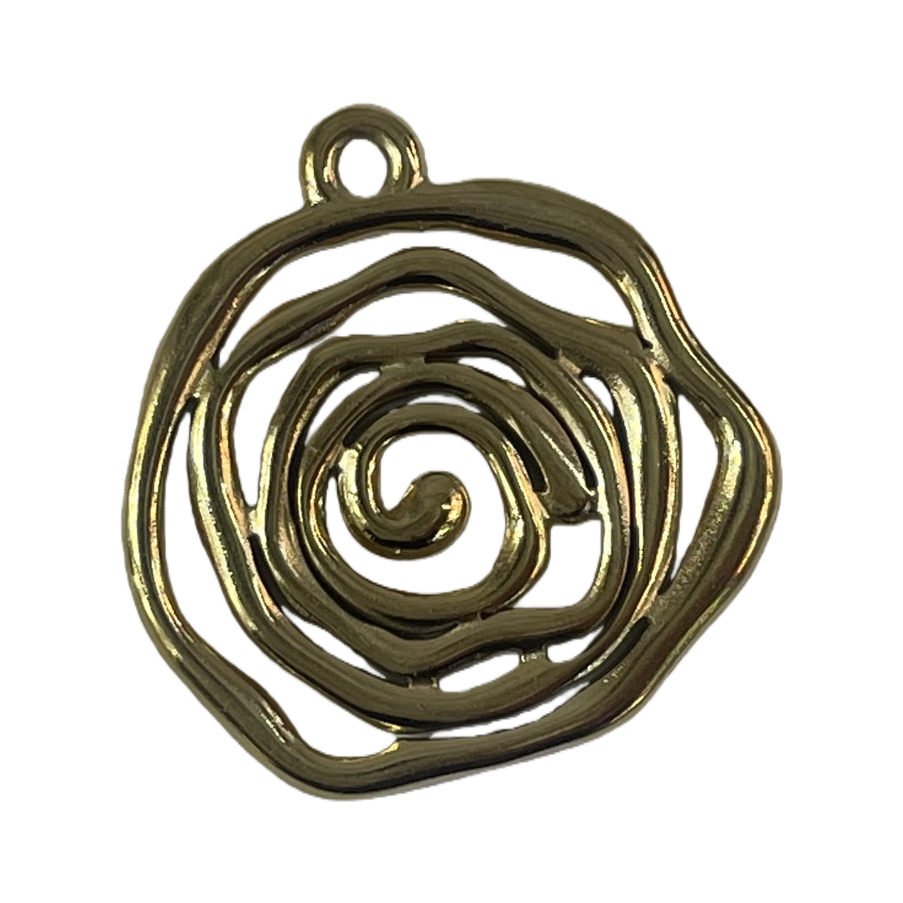 A French retro geometric accessory with a streamlined and irregular circular brooch Item Picture