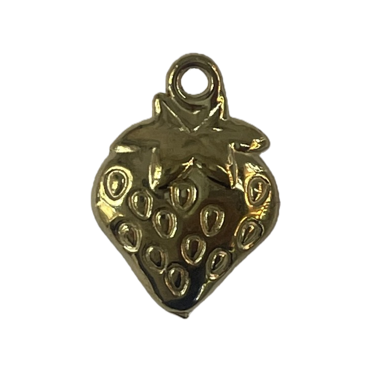 Golden strawberry stainless steel gold-plated jewelry accessory pendant for ladies Item Picture