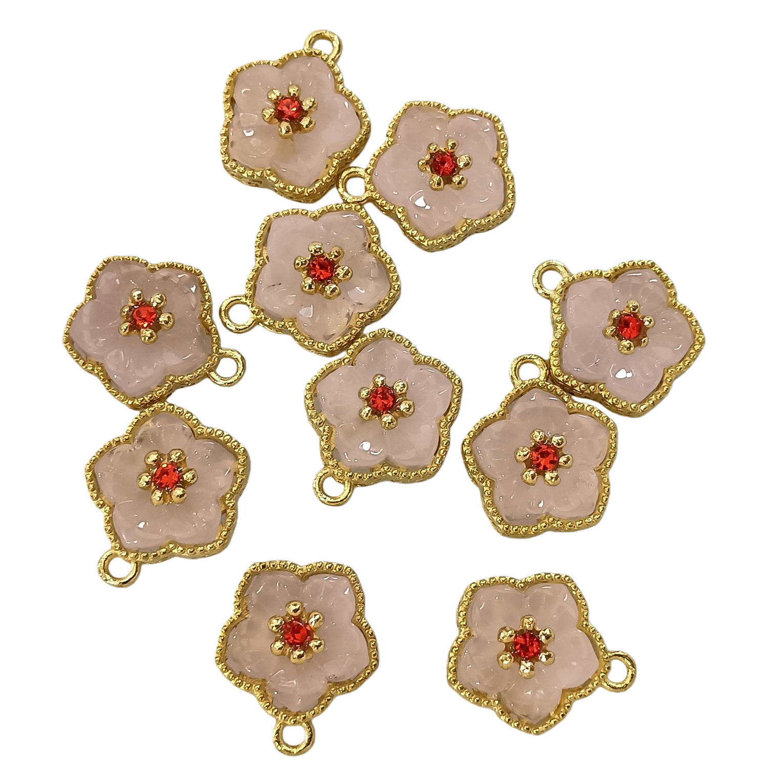 Imitation jade alloy ancient-style gold oil drop small accessory pendant, diy bracelet, necklace pendant and accessory material wholesale Item Picture