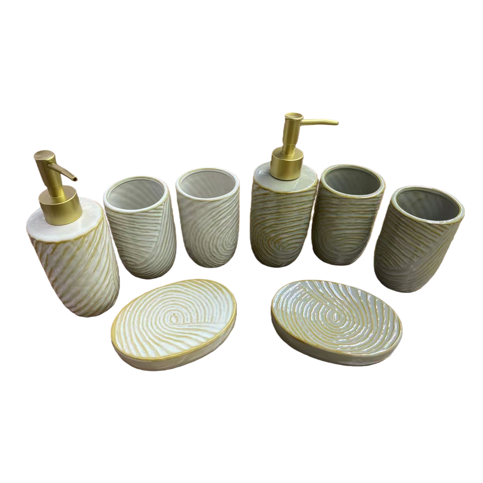 浴室套件/陶瓷卫浴四件套/日用品/马桶垫子/百货家居用品白底实物图