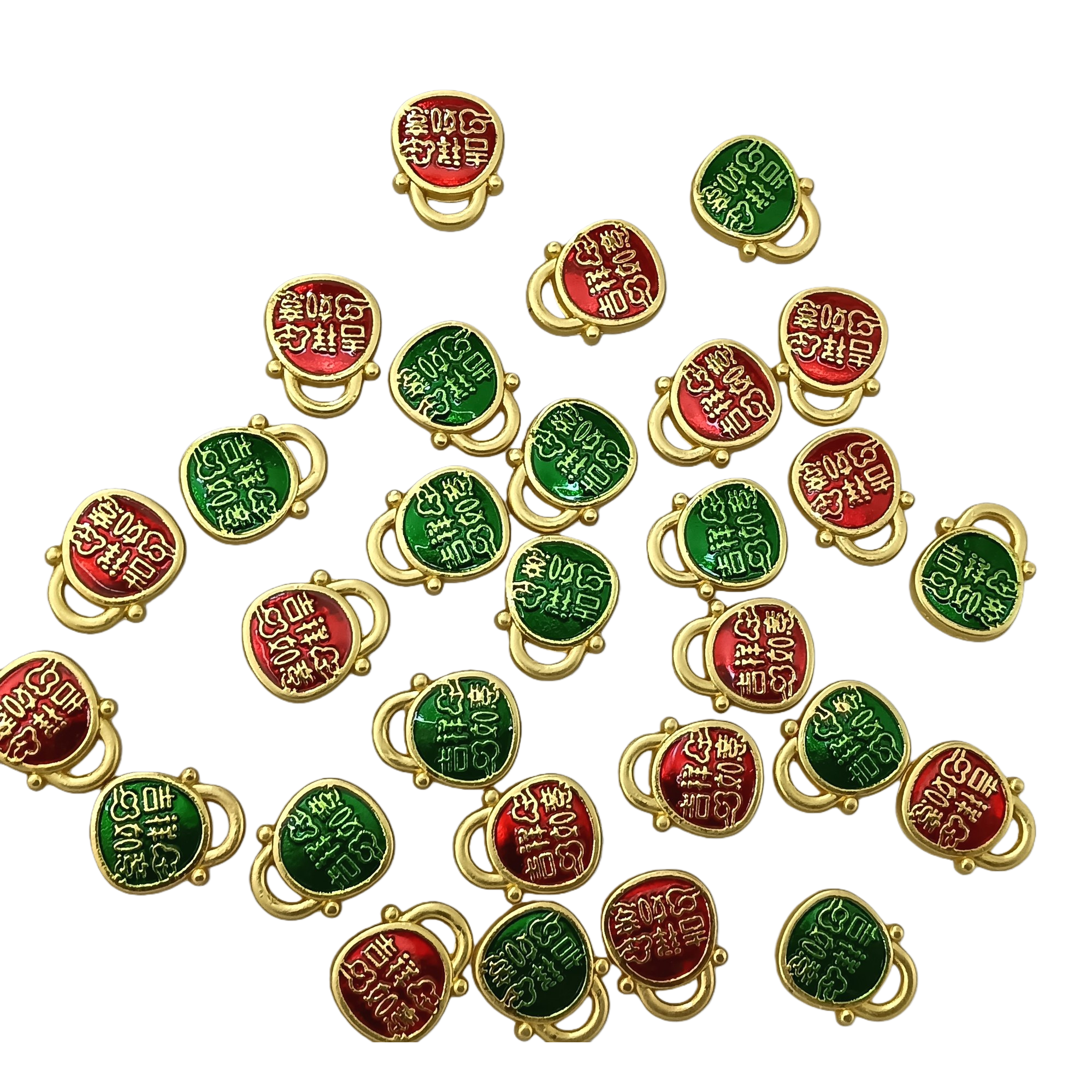 National trend ancient-style matte Yuan treasure lucky bag accessories for attracting wealth and good fortune, keychain accessories, necklaces, bracelets, DIY pendants and pendants Item Picture