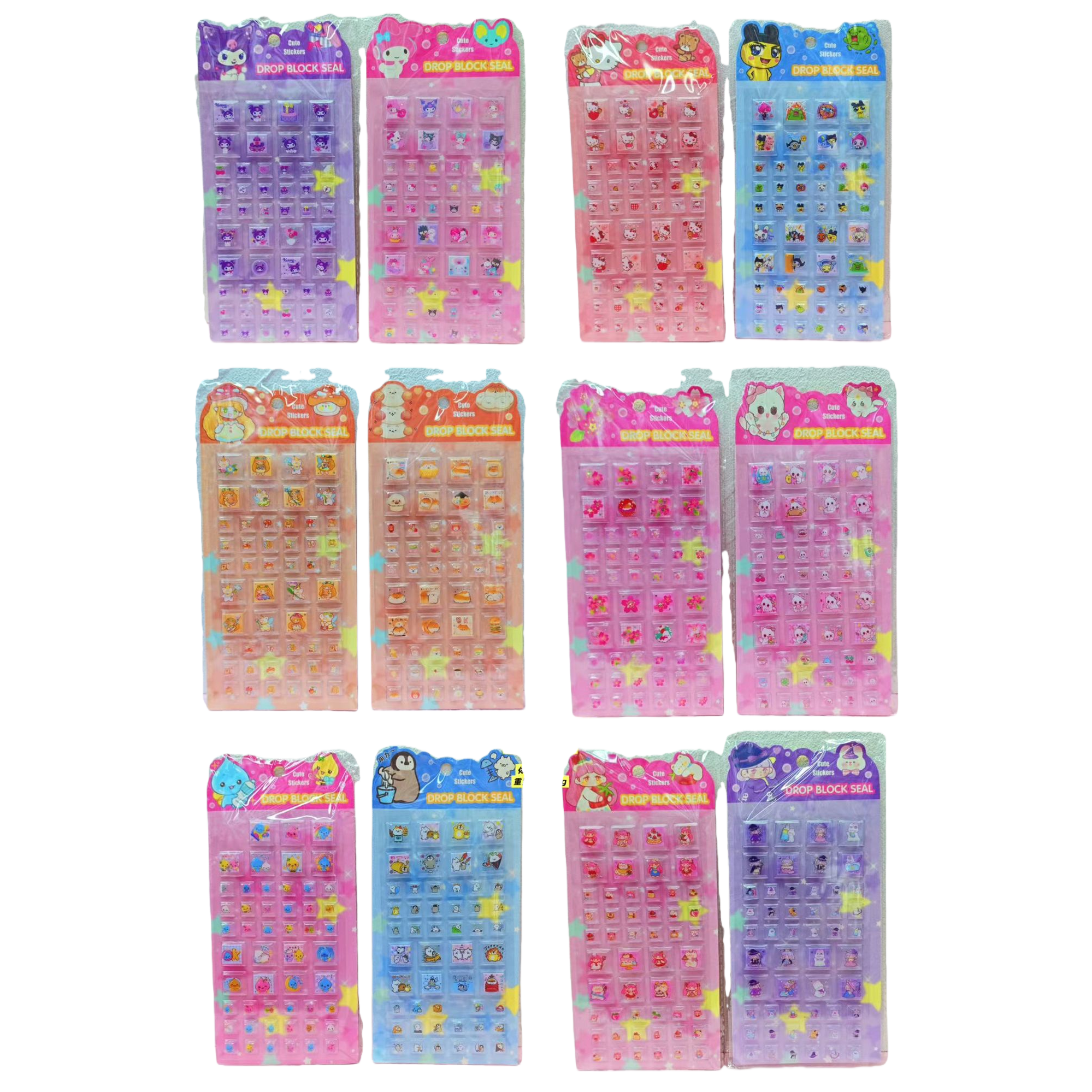 Colorful cartoon butterfly sticker set, Hongxing sticker paper Item Picture