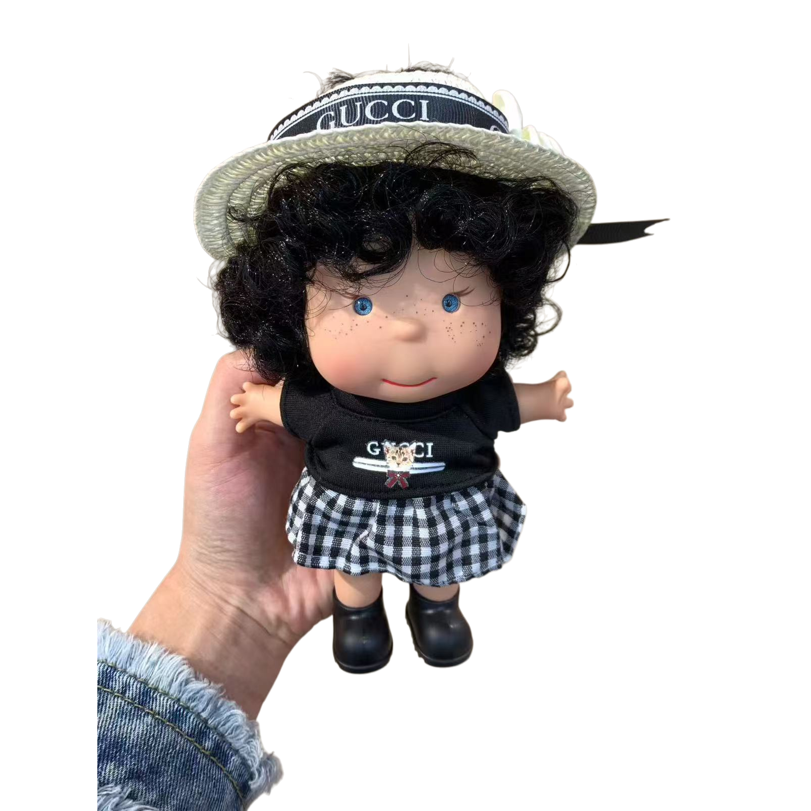 Natasha Black Doll Barbie Style Labrador Doll Plush toy Girls' Children's Day gift Item Picture