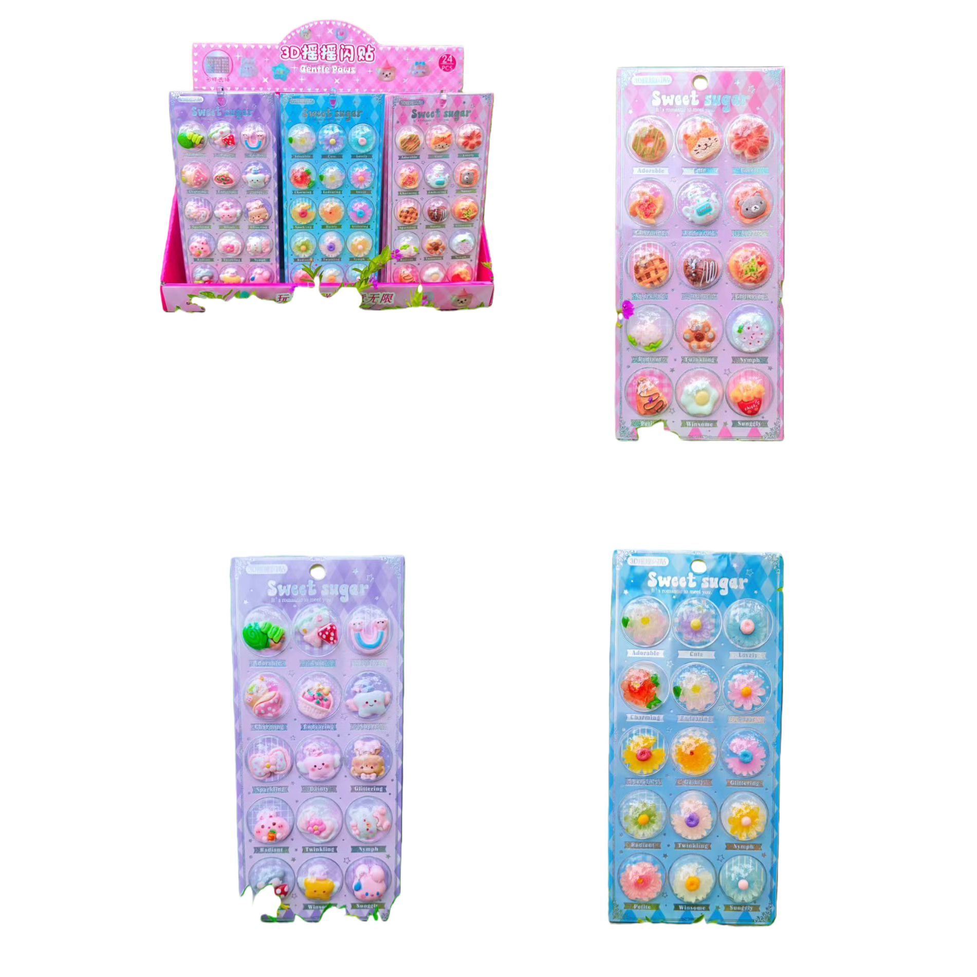 3D Shaking Flash Sticker Hongxing Sticker paper Item Picture