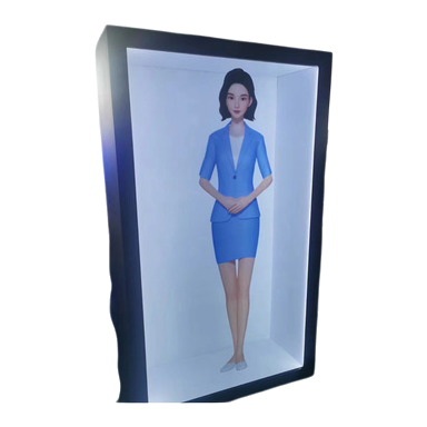 75/86-inch digital human AI holographic cabin display cabinet 3D digital virtual interactive display LCD transparent display cabinet 155553226 Application Scenario