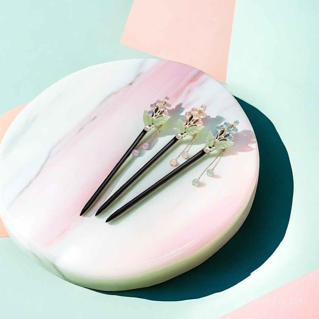 Simple plastic hairpin accessories for women in summer with acetate clips