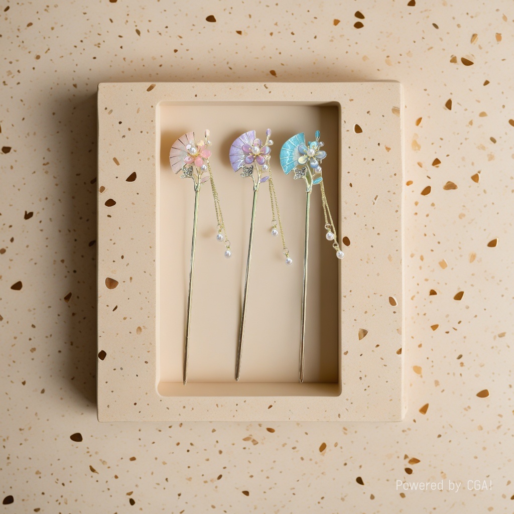 Best-selling Chinese-style hairpins for women 2026 Spring/Summer collection, ancient-style tassel and alloy hairpins for cheongsam hair accessories Specification image