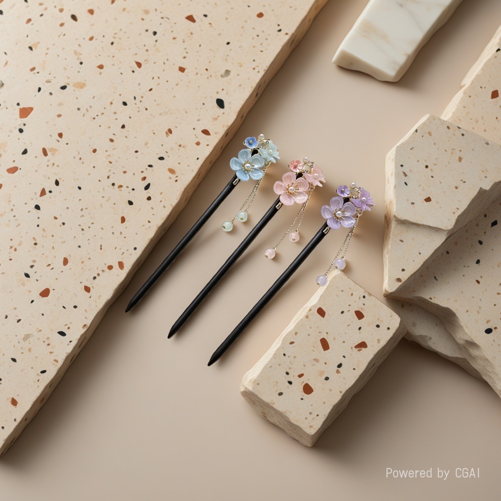 New Chinese-style simple hairpin, a special summer hairpin for women