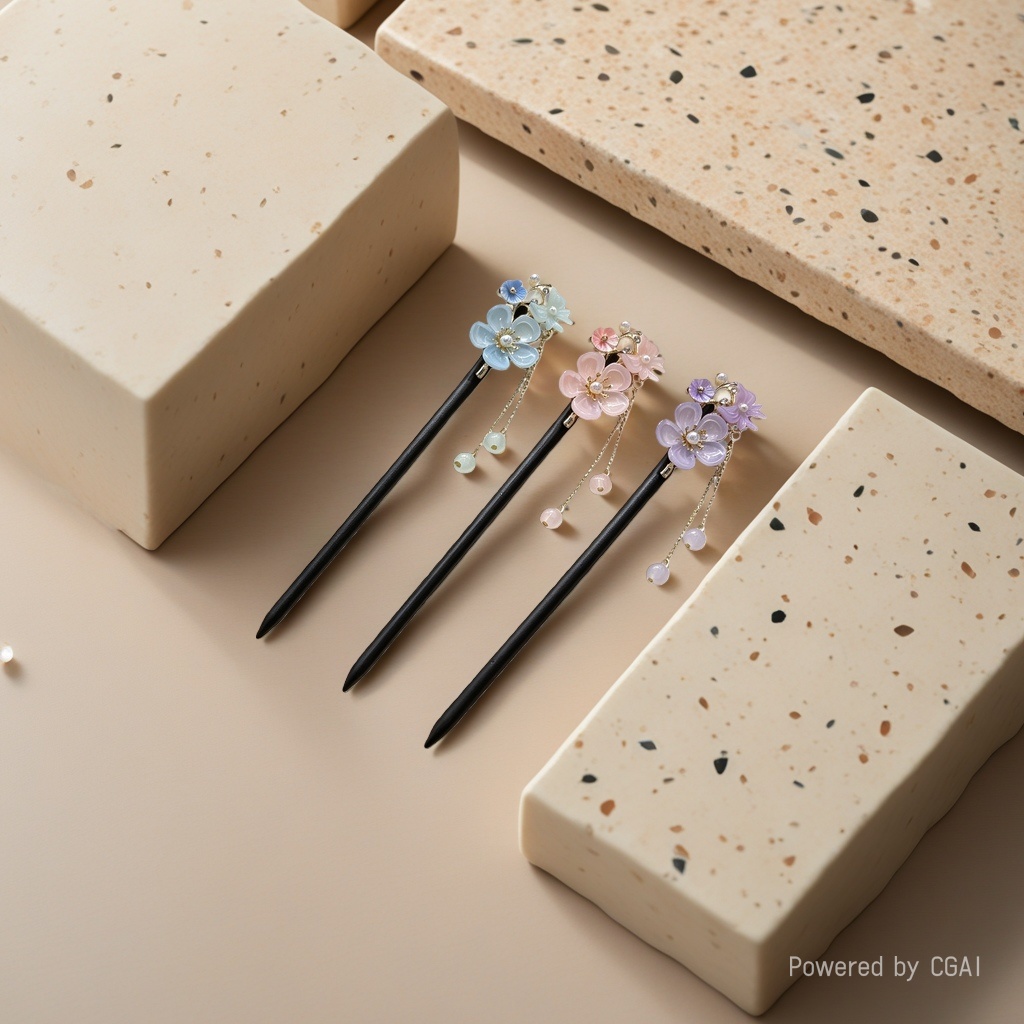 New Chinese-style simple hairpin, a special summer hairpin for women details Picture