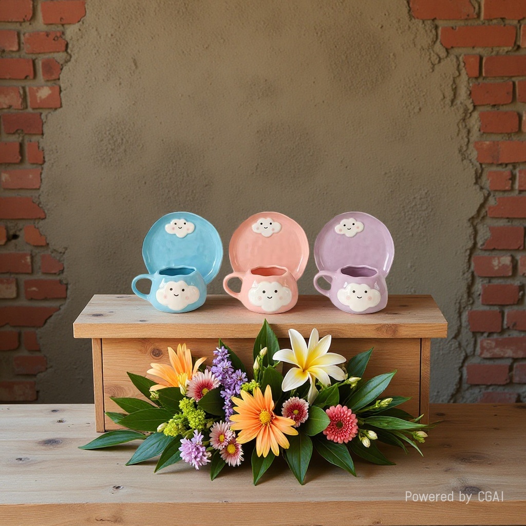 Cute mugs, high appearance level water cups with LIDS, funny ghost ceramic cups for girls, birthday gifts for Halloween pic 3