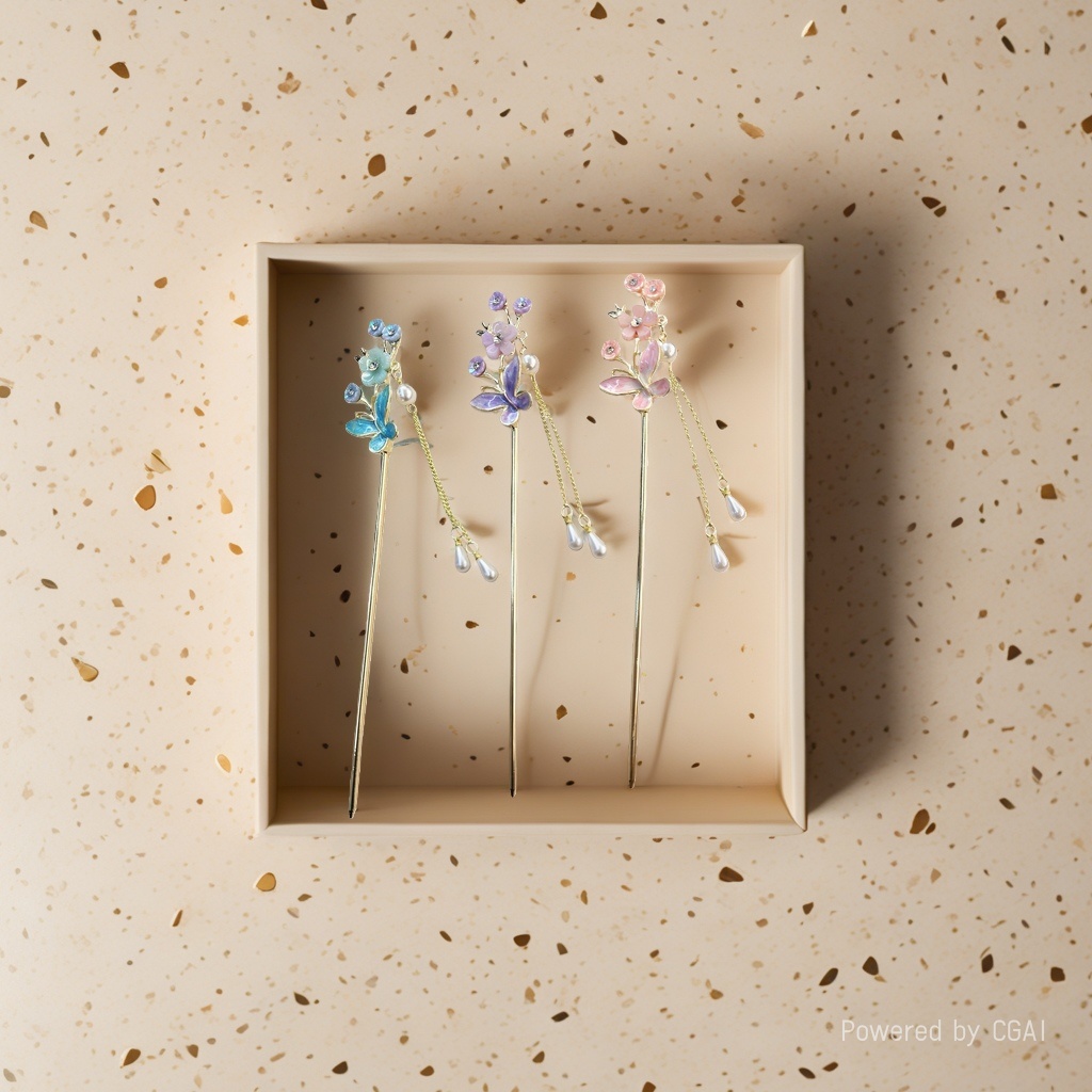 The Classic 2026 new high-end tassel hairpin for women, a new Chinese-style wooden hairpin, an ancient-style Hanfu hairpin, a modern headwear details Picture