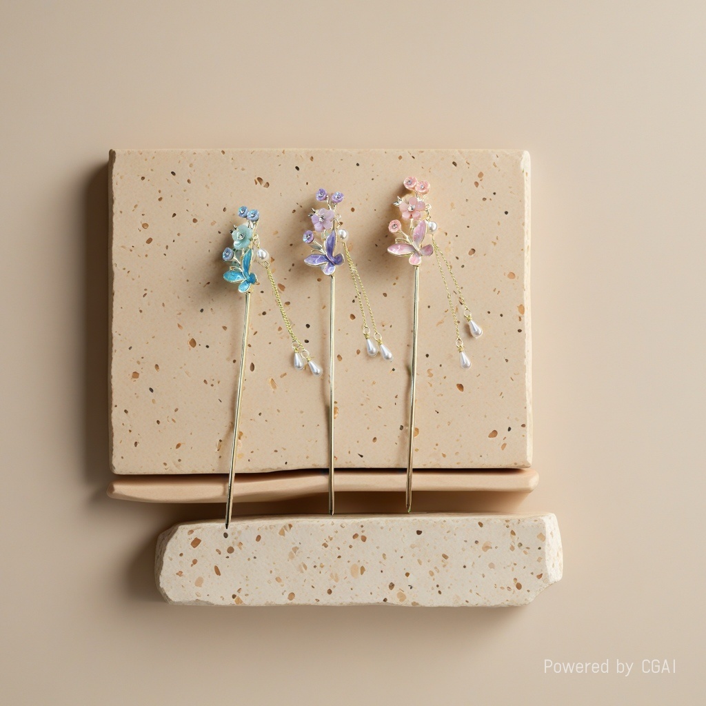 The Classic 2026 new high-end tassel hairpin for women, a new Chinese-style wooden hairpin, an ancient-style Hanfu hairpin, a modern headwear Specification image