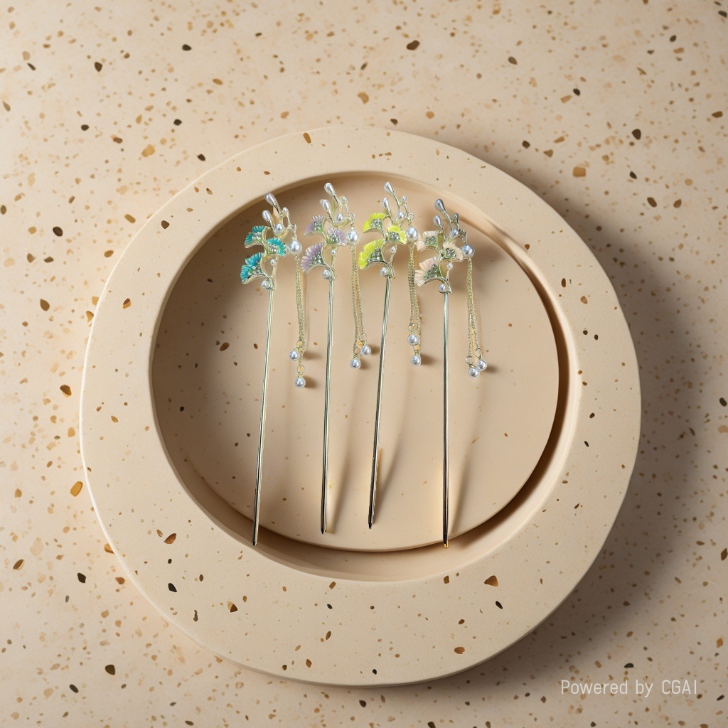 Ancient-style tassel hairpin for women, new Chinese-style retro Hanfu updo hairpin, fresh and delicate horse face skirt, step shaking hair accessory Application Scenario