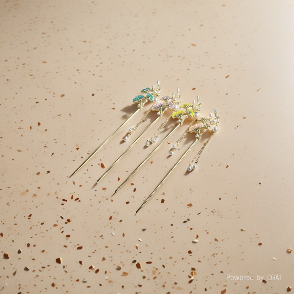 Hairpins, hair clips, mother-of-pearl brooches, diy materials, accessories, imitation burnt blue and emerald green, gifts for team-building activities Application Scenario