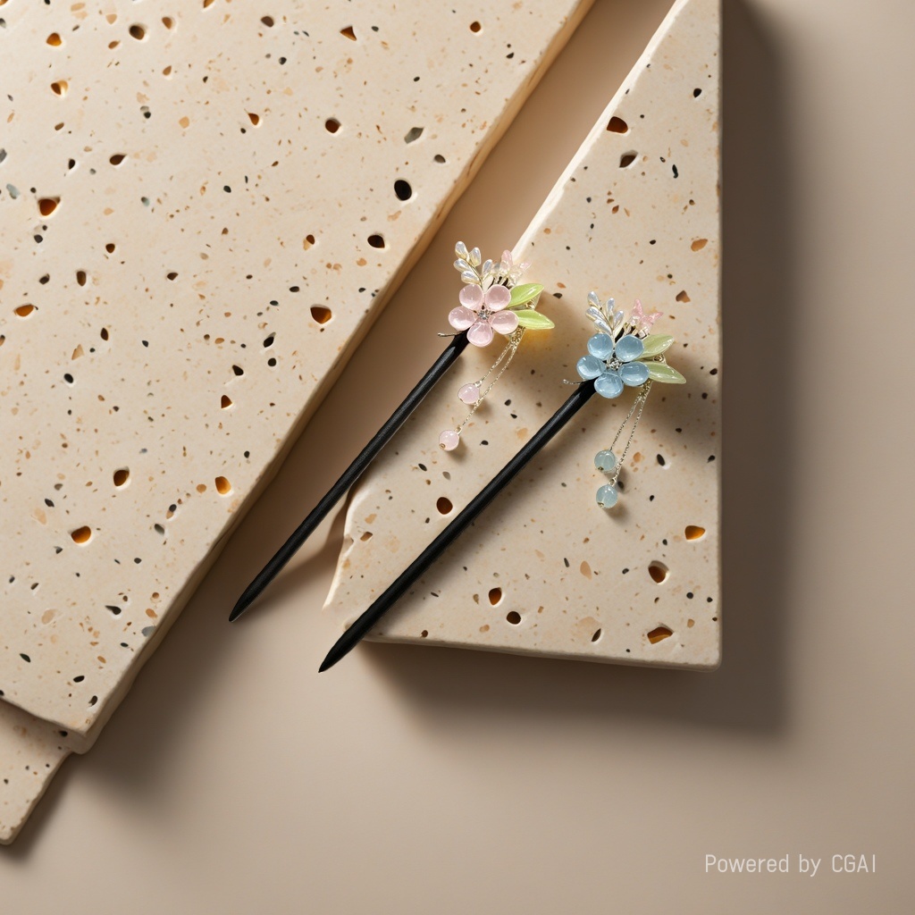 New Chinese-style simple hairpins for women, summer hairpin accessories