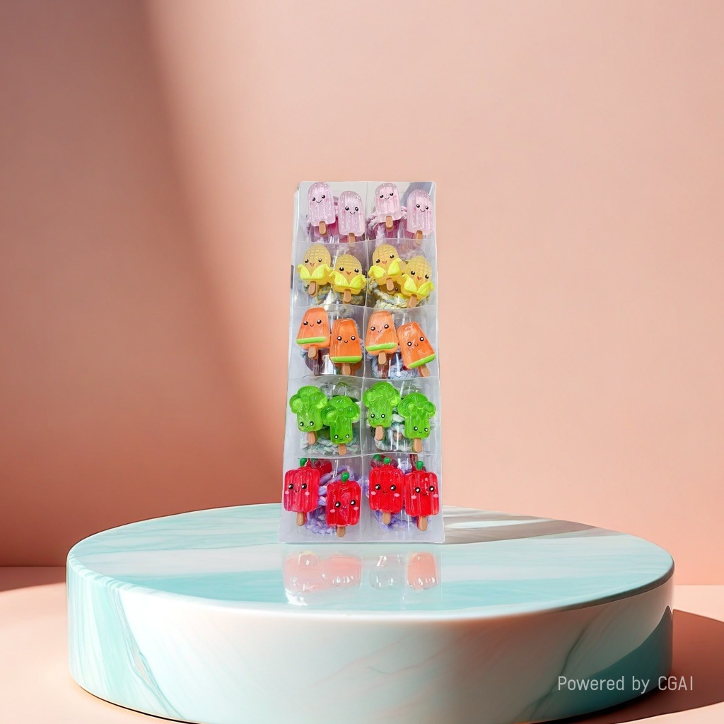 New fun imitation children's hairpins, funny emoticons, fruit tea bangs and hair clips Specification image