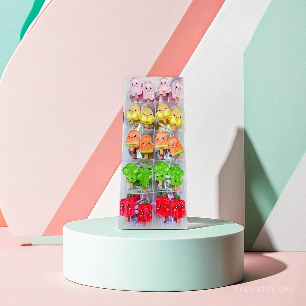 New fun imitation children's hairpins, funny emoticons, fruit tea bangs and hair clips