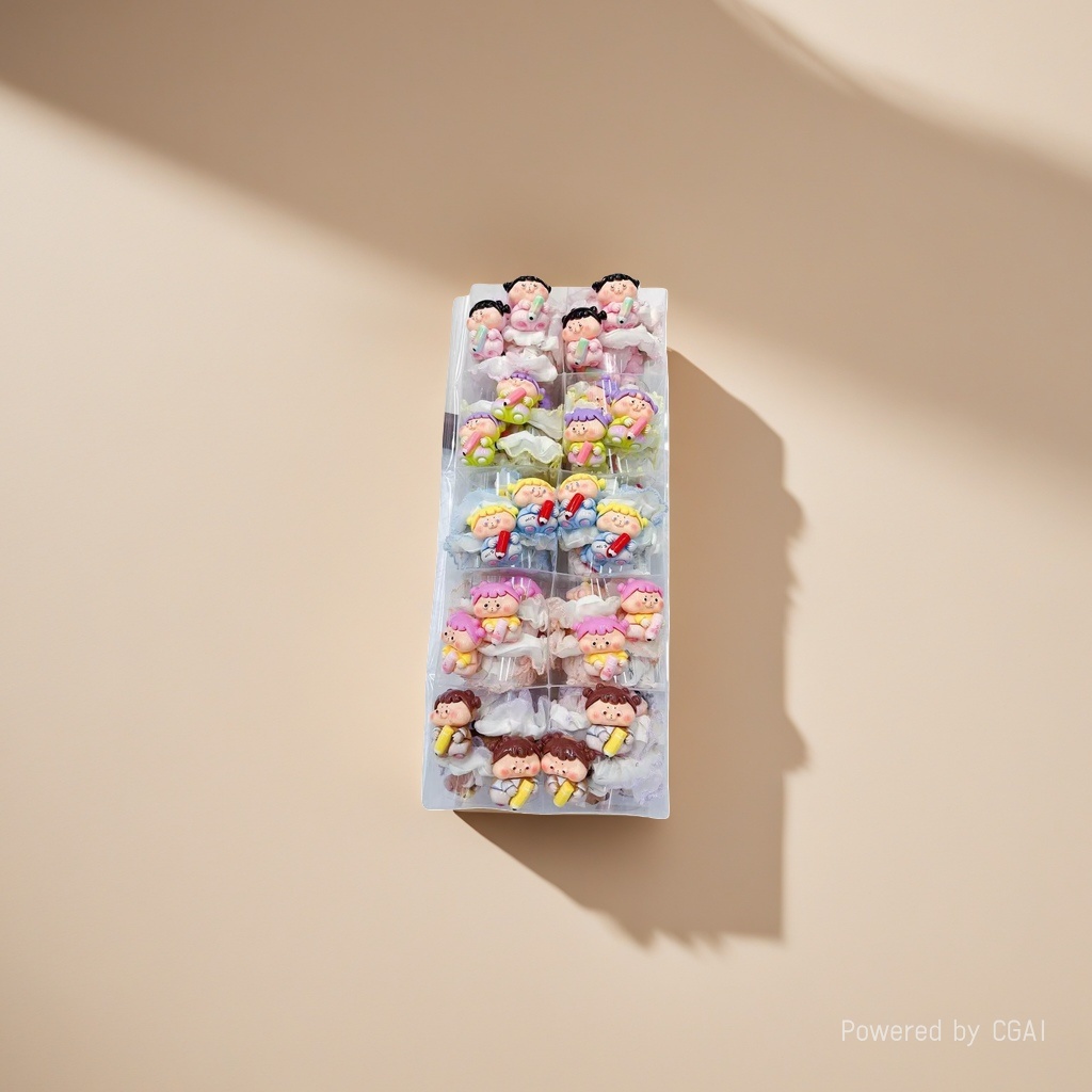 New pearl Popsicle food play children's hair clip, creative primary school hair band rubber band details Picture