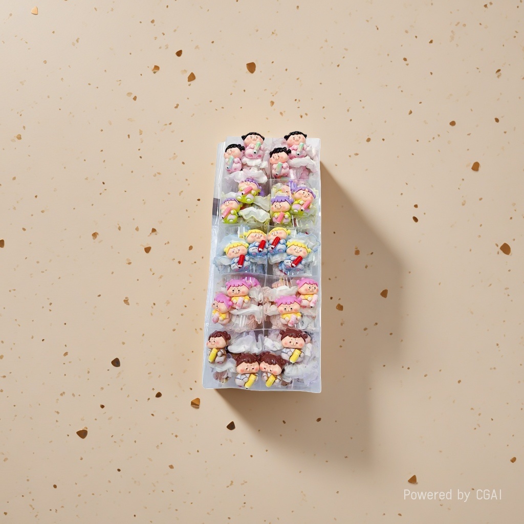 New pearl Popsicle food play children's hair clip, creative primary school hair band rubber band Application Scenario