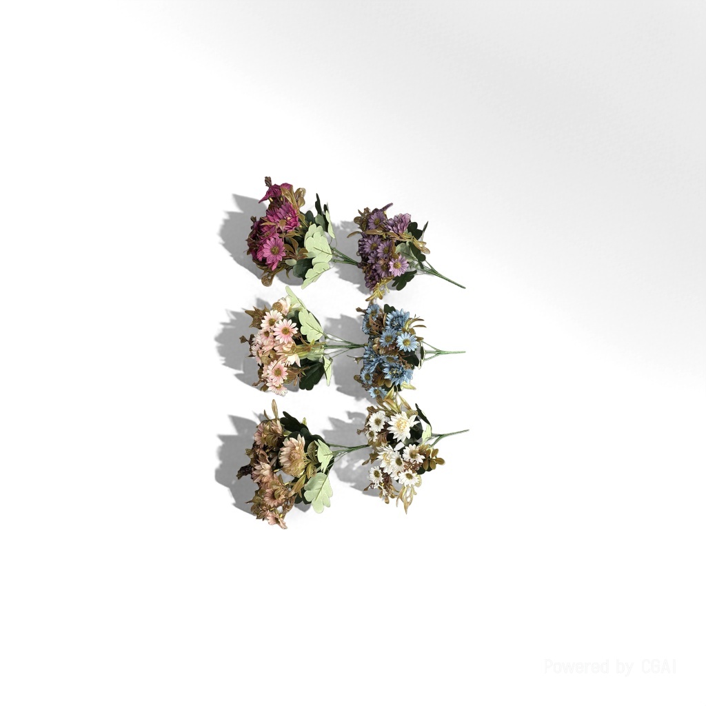扶桑花玫瑰小熊颈花发圈鲜切花束 花卉头饰礼赠用