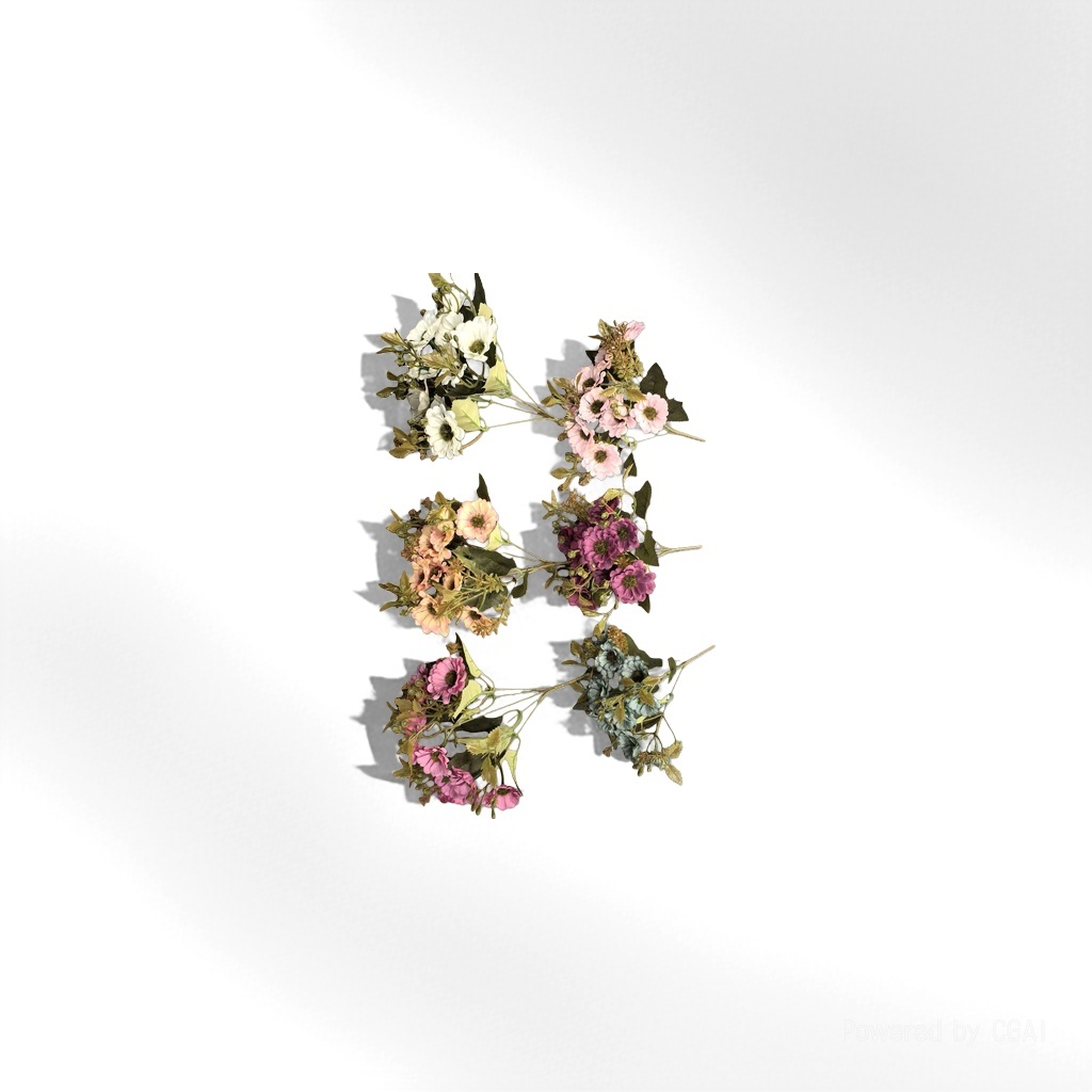 鲜切花花卉花束颈花玫瑰加小熊鲜花发圈单支扶桑花105607630