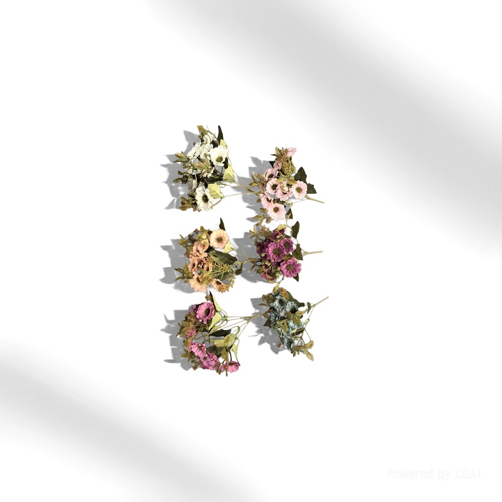 人造花塑料/塑料花/莫奈花园仿真花/仿真花/假花灯产品图