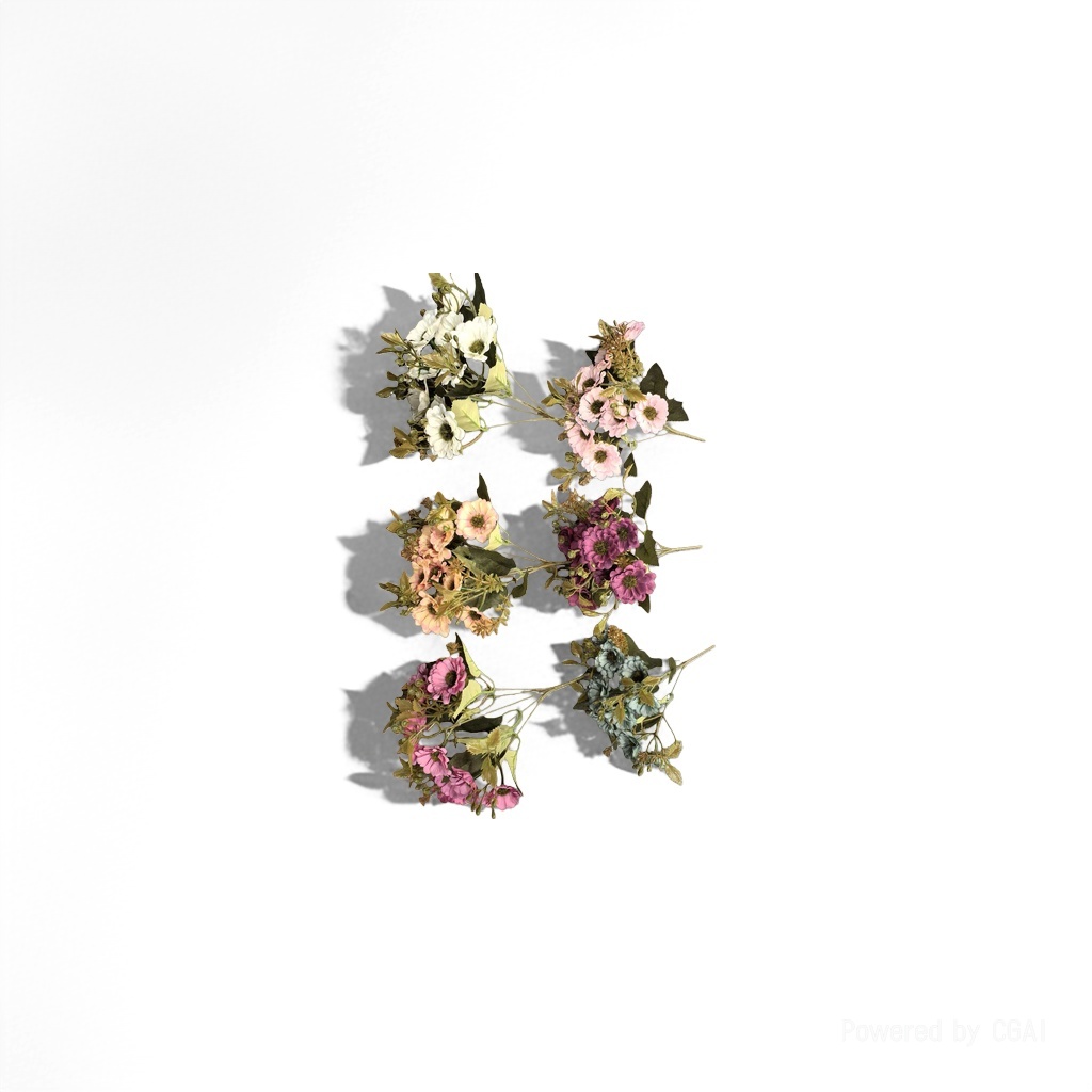 人造花塑料/塑料花/莫奈花园仿真花/仿真花/假花灯细节图