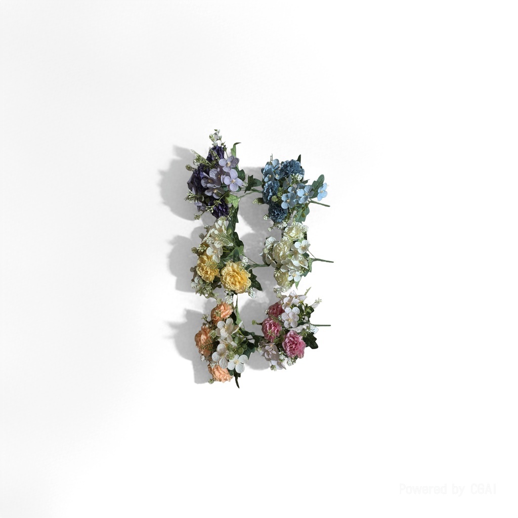 人造花塑料/塑料花/莫奈花园仿真花/仿真花/假花灯细节图
