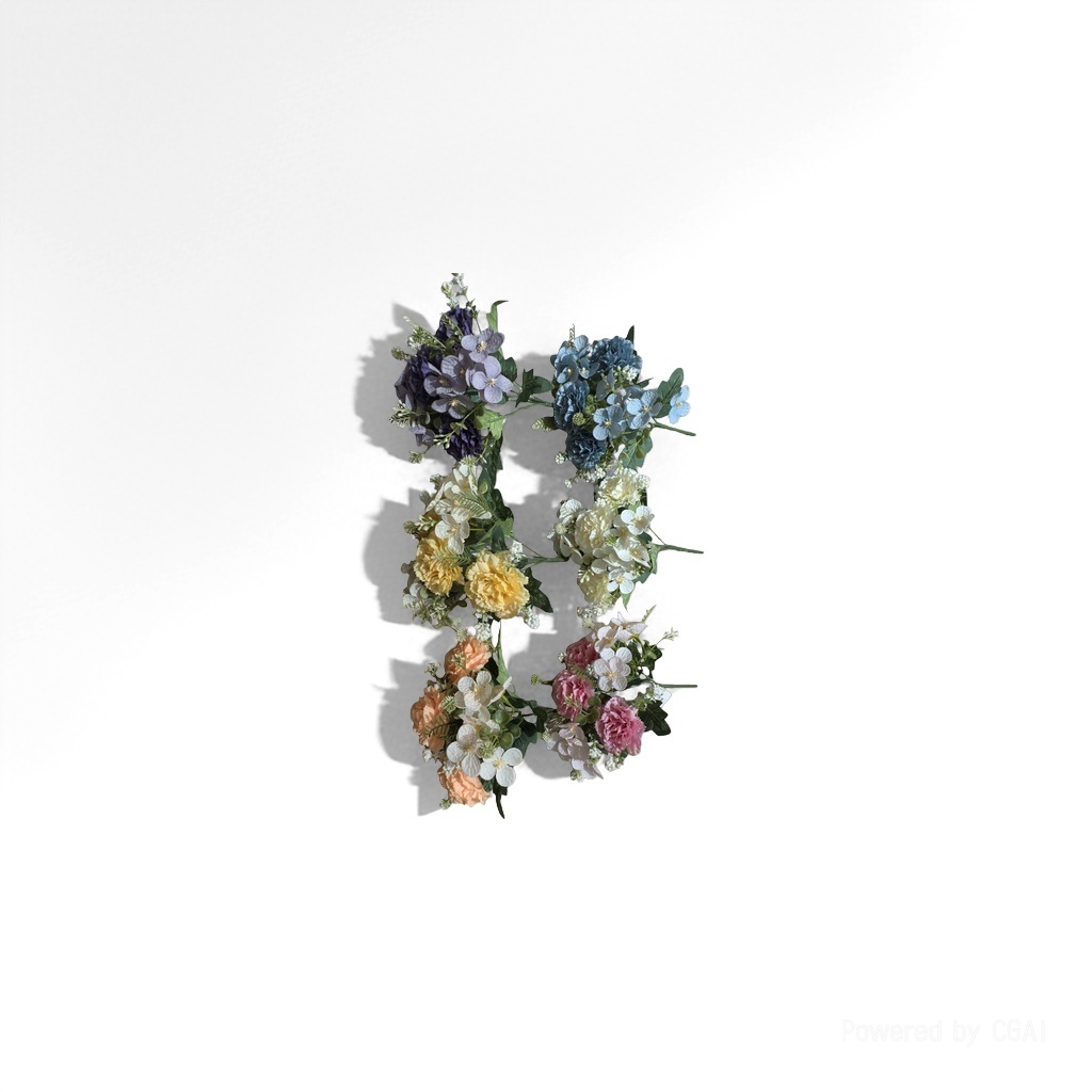 人造花塑料/塑料花/莫奈花园仿真花/仿真花/假花灯产品图